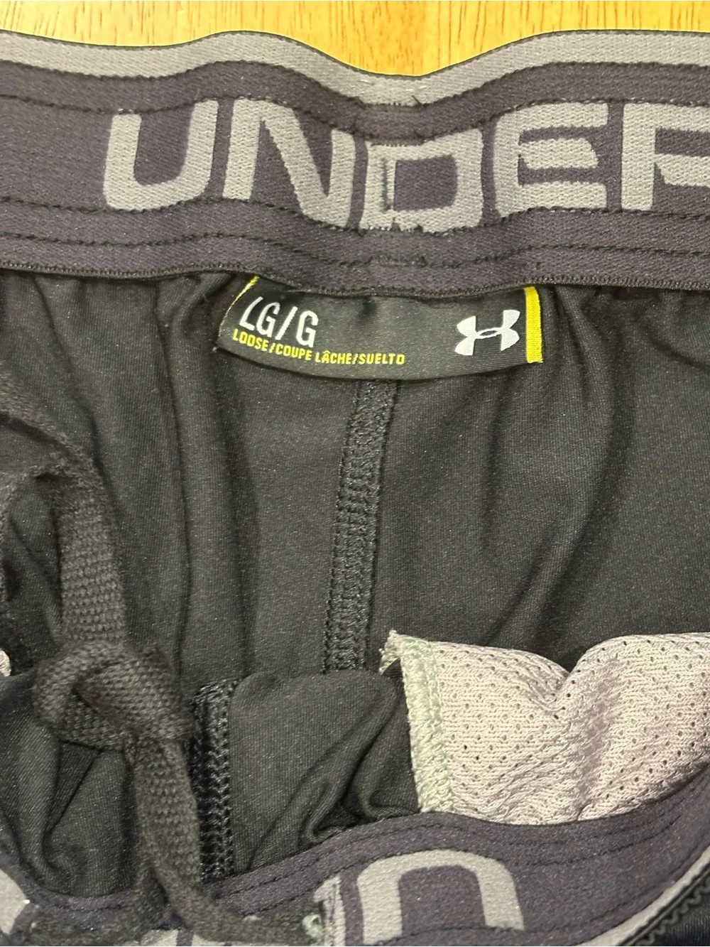Under Armour Men's Black Athletic Shorts Wounded Warrior Project L